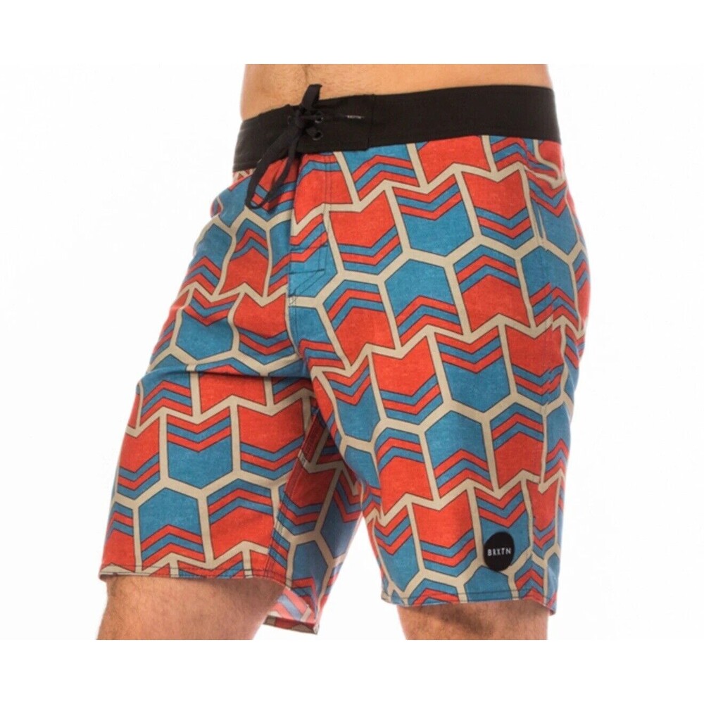 Brixton Men’s Generator Trunk Blue/Red Size 32